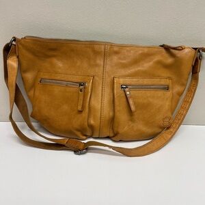 Elegant Tan Leather Shoulder Bag